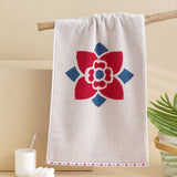 single flower towel
