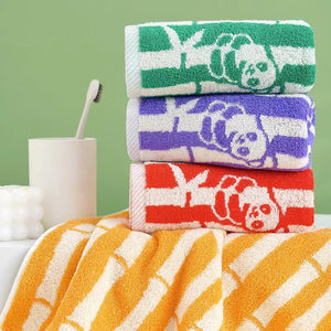 panda and bamboo towel