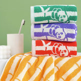 panda and bamboo towel
