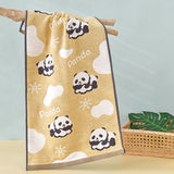 happy panda towel