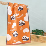 happy panda towel