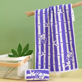 panda and bamboo towel