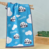happy panda towel