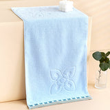 plain flower towel