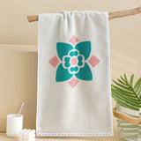 single flower towel