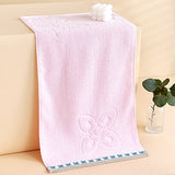 plain flower towel