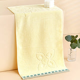 plain flower towel