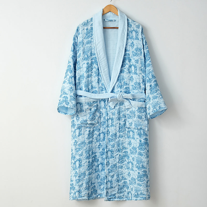 Printed long sleeve bathrobes - 印花长袖浴袍 - photo 2