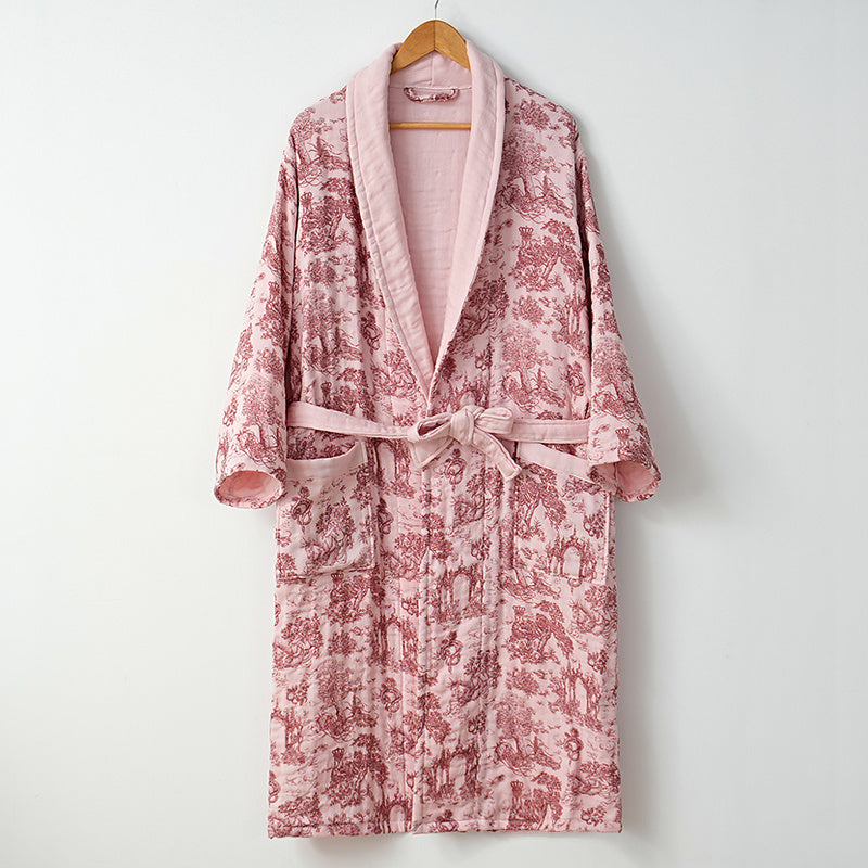 Printed long sleeve bathrobes - 印花长袖浴袍 - photo 3