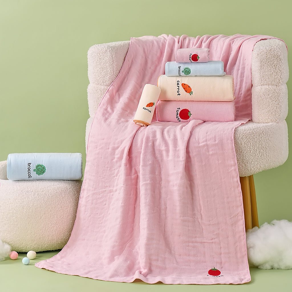 Guobinfen fruit and vegetable pattern towels - 果缤纷 - photo 1