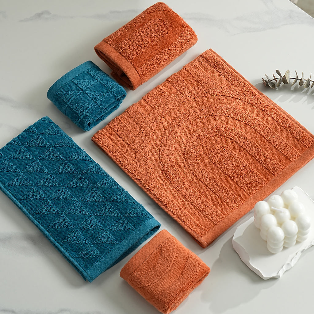 Lengjing geometric textured towels - 棱镜 - photo 2