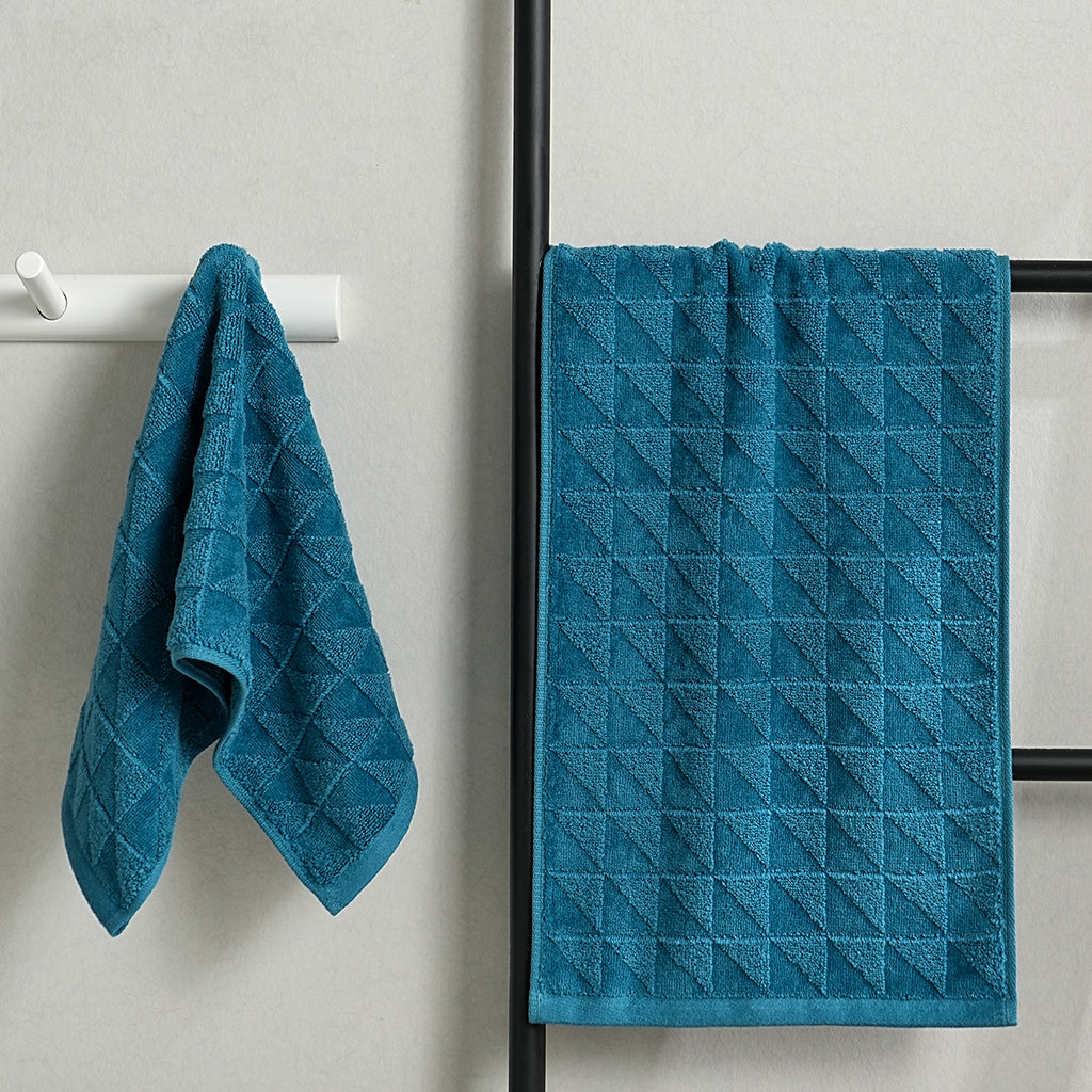 Lengjing geometric textured towels - 棱镜 - photo 4