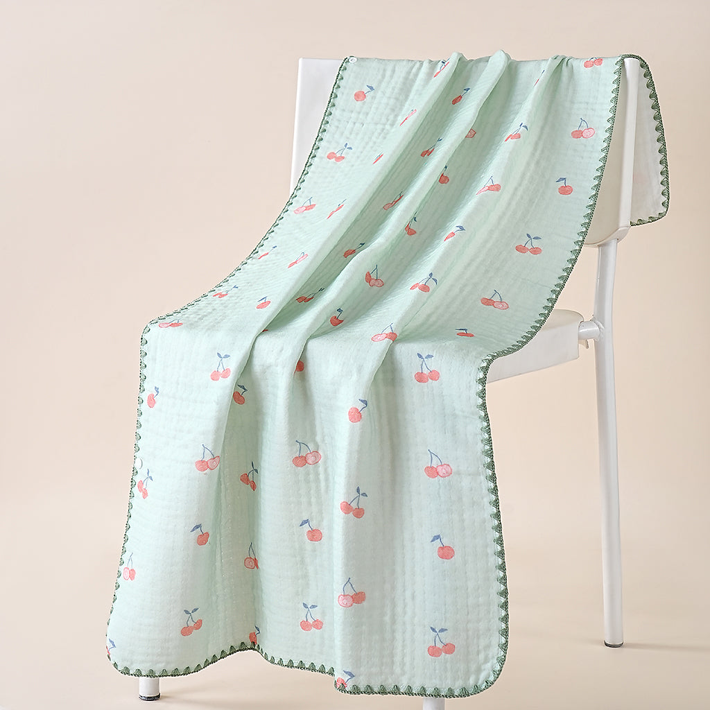 Cherry print gauze towels - 纱布樱桃 - photo 3