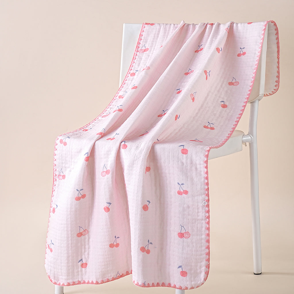 Cherry print gauze towels - 纱布樱桃 - photo 4