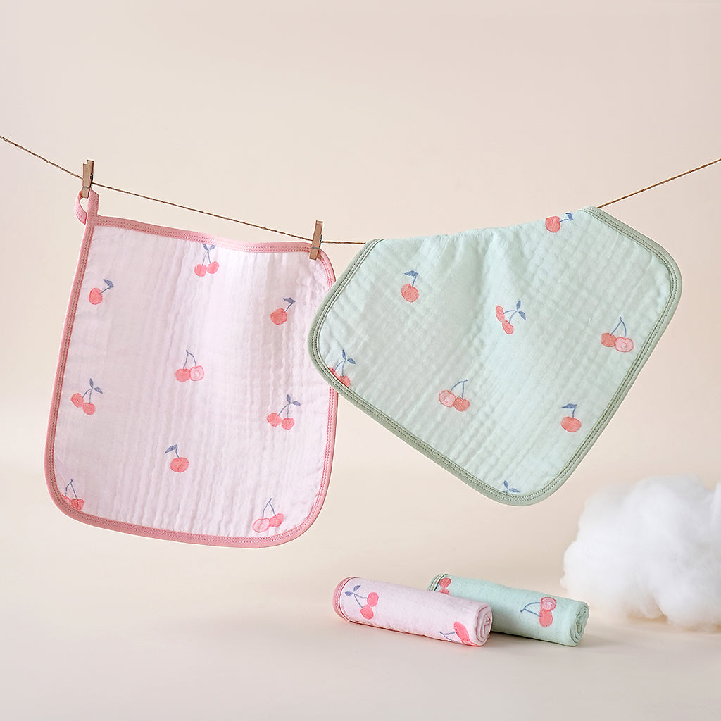 Cherry print gauze towels - 纱布樱桃 - photo 6