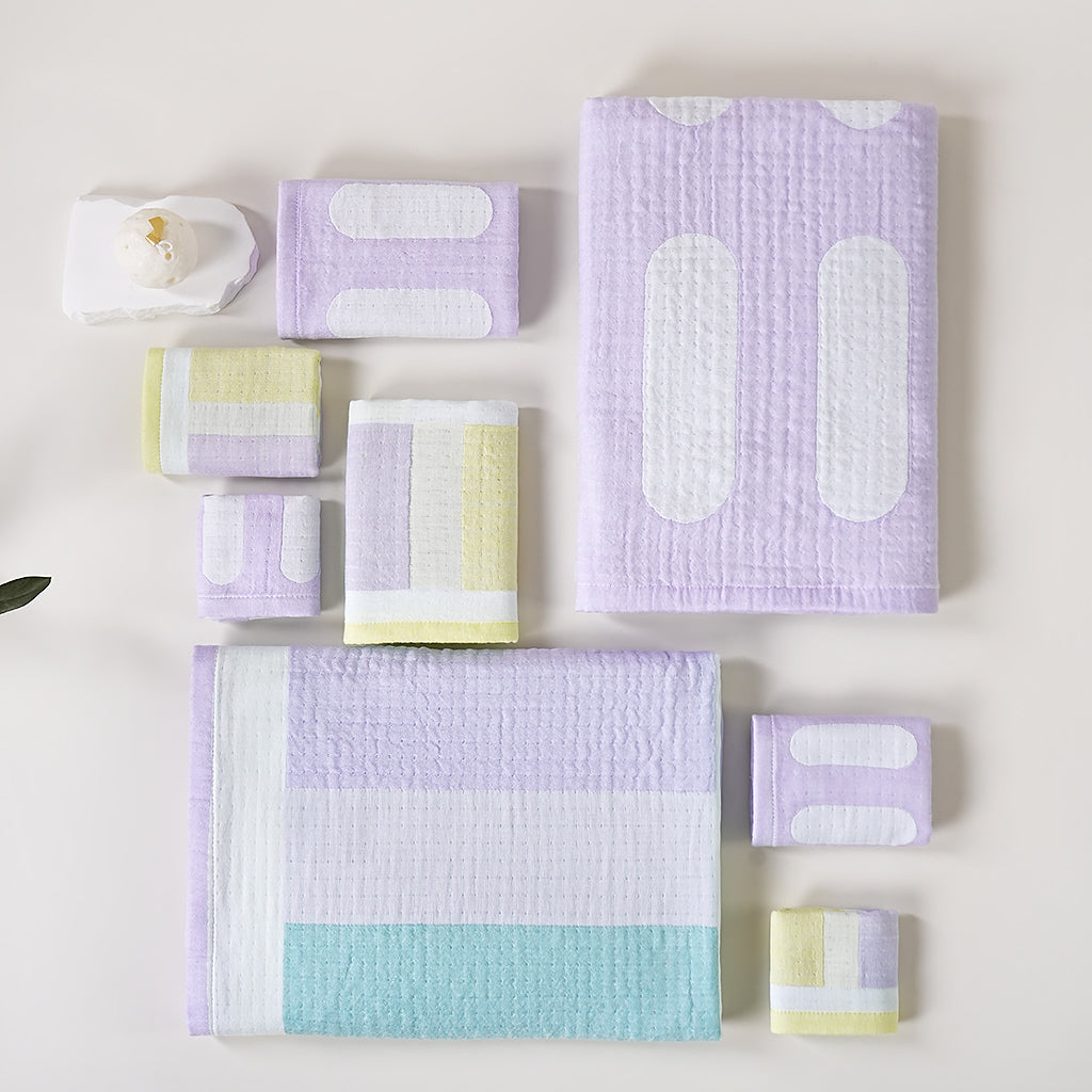 Ziyuan patterned towels - 紫鸢 - photo 2