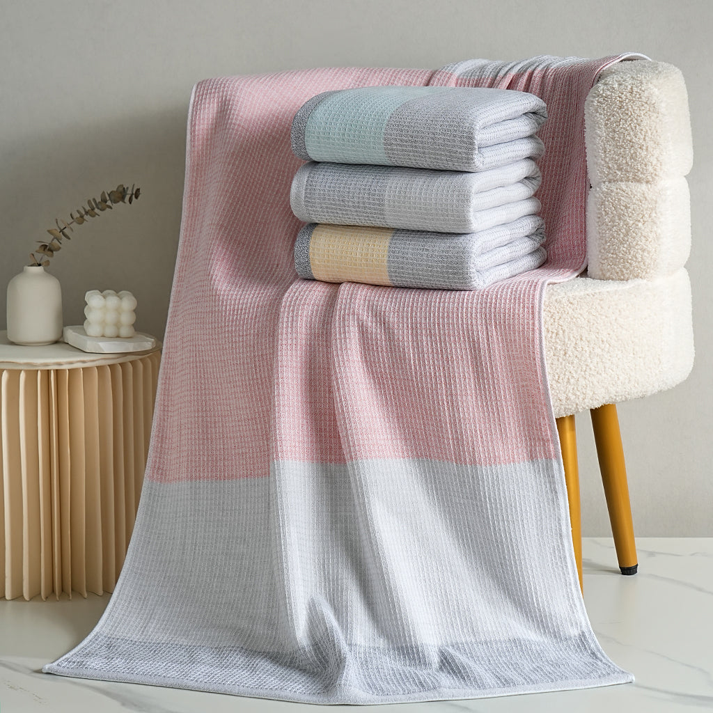 Qingye color block towels - 青也 - photo 1