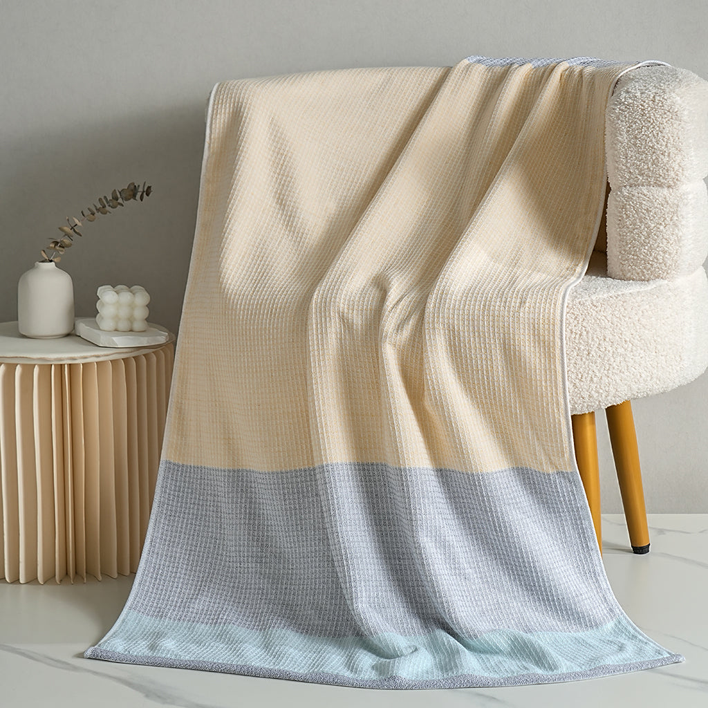 Qingye color block towels - 青也 - photo 4
