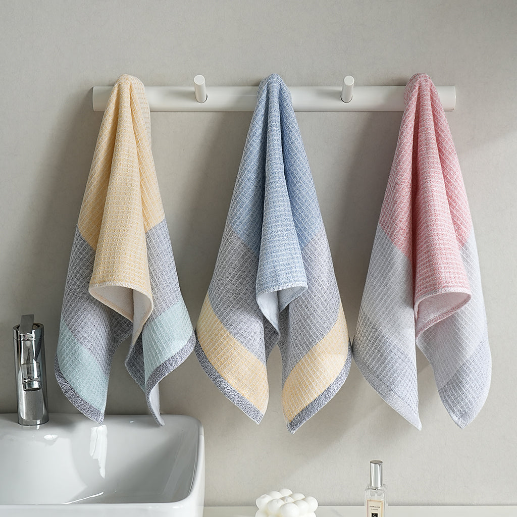 Qingye color block towels - 青也 - photo 6
