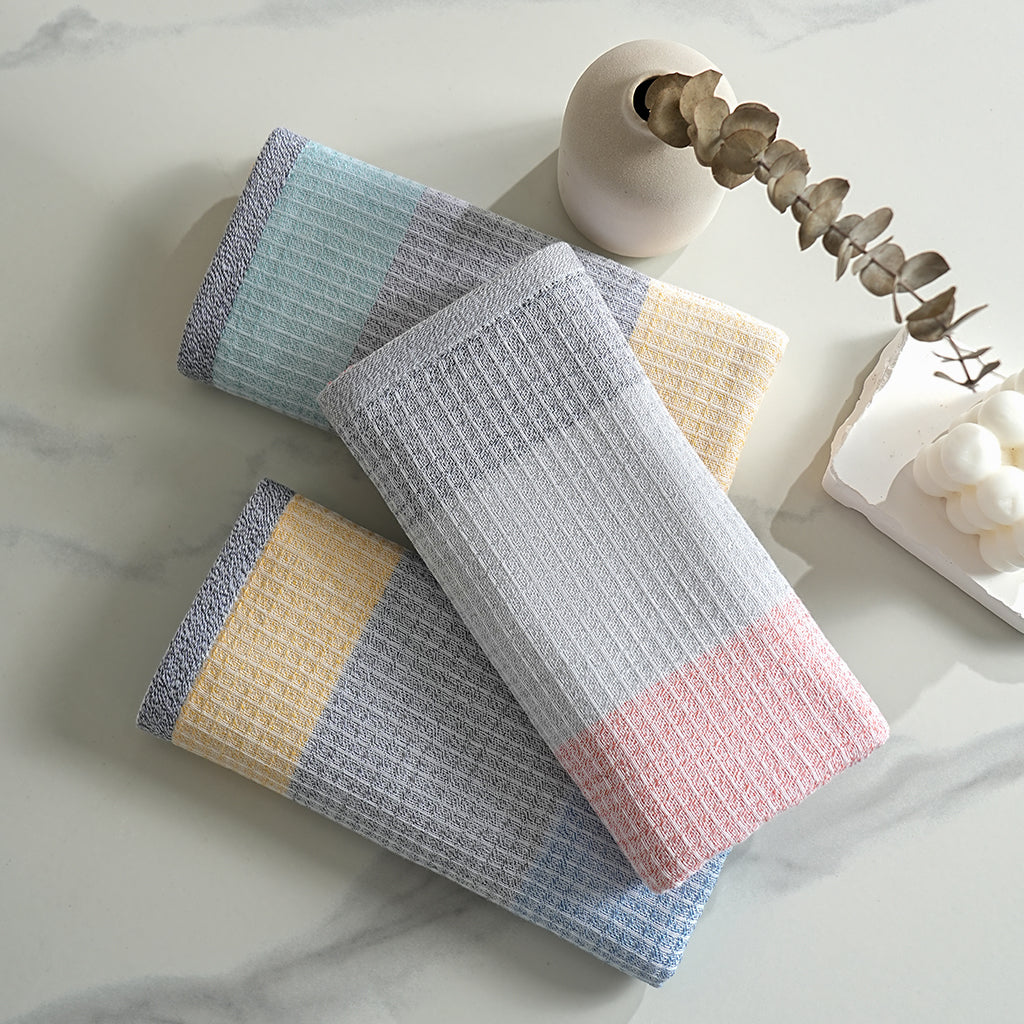 Qingye color block towels - 青也 - photo 7