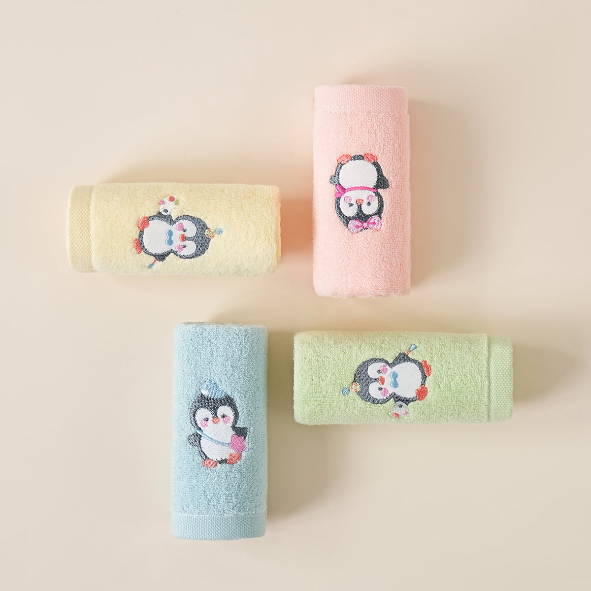 Sweet Penguin embroidered towels - 甜心企鹅 - photo 8