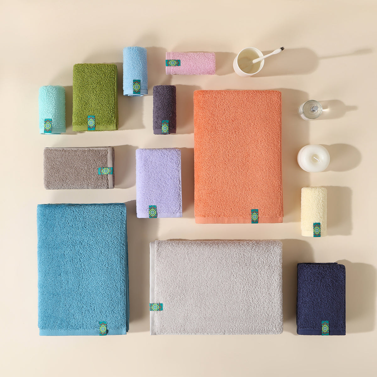Feise solid color towels - 绯色 - photo 3