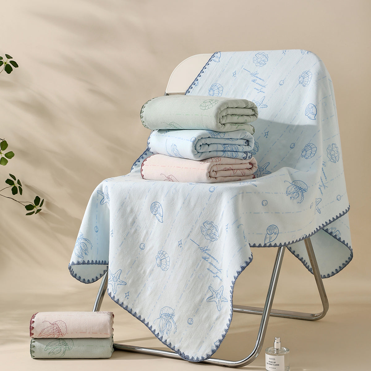 Xingbei seashell pattern towels - 星贝 - photo 1
