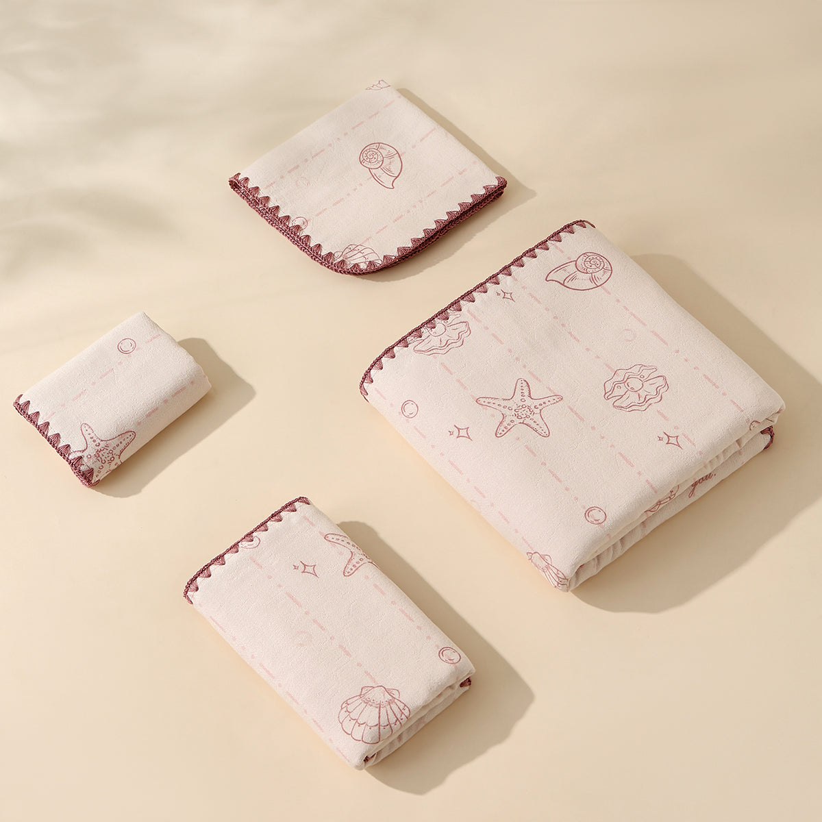 Xingbei seashell pattern towels - 星贝 - photo 2