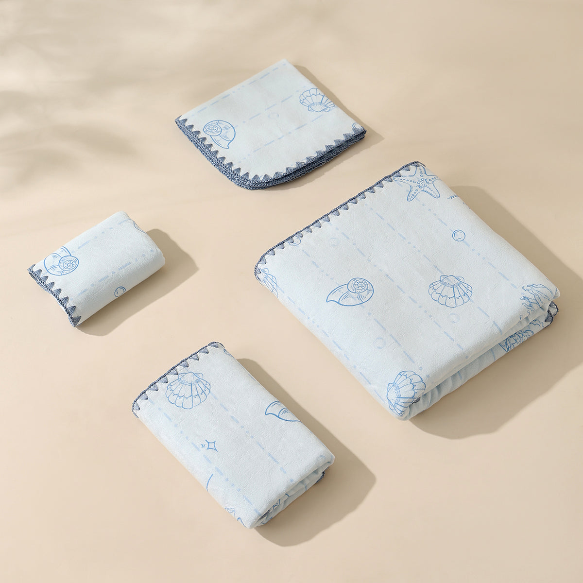 Xingbei seashell pattern towels - 星贝 - photo 3