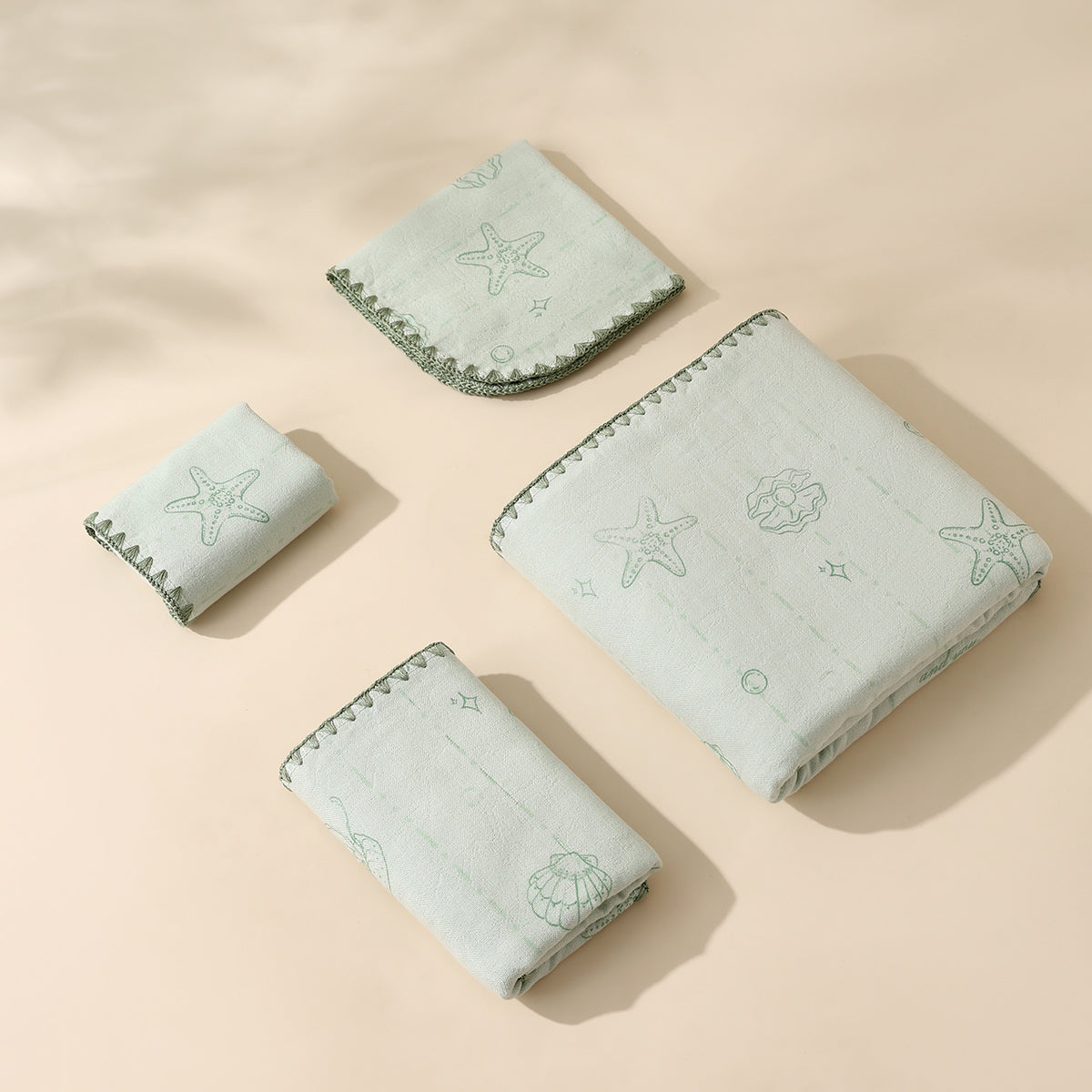 Xingbei seashell pattern towels - 星贝 - photo 4