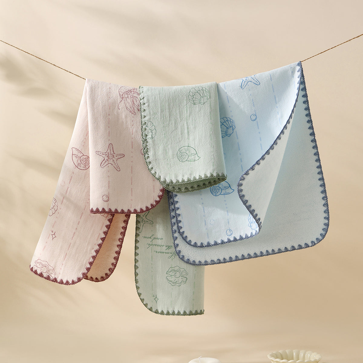 Xingbei seashell pattern towels - 星贝 - photo 5