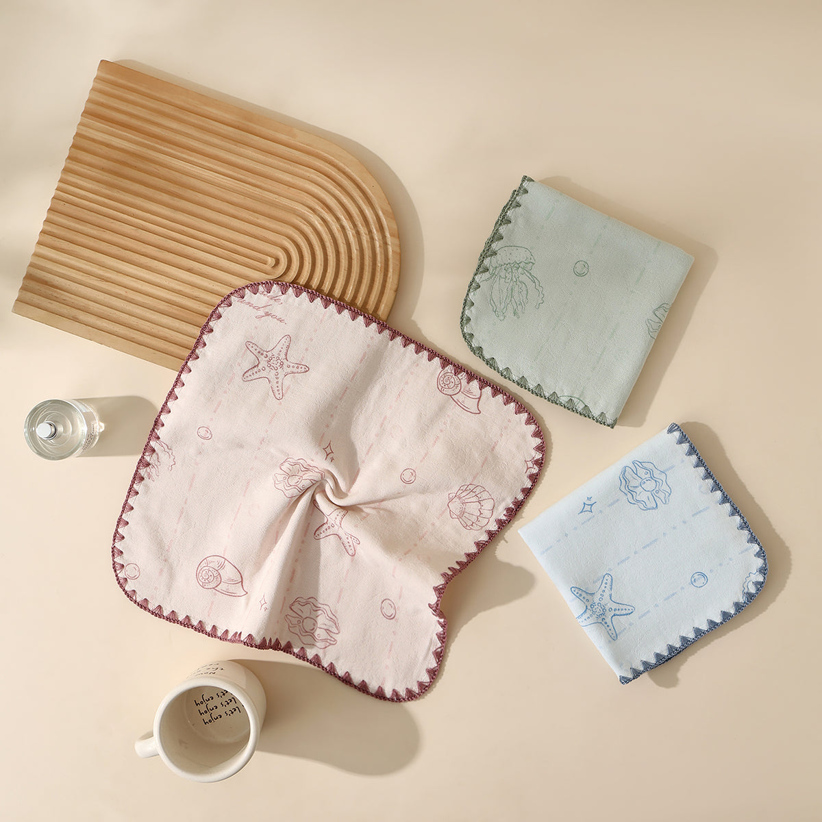 Xingbei seashell pattern towels - 星贝 - photo 6
