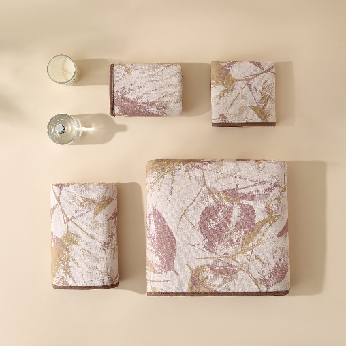 Yeran leaf pattern towels - 叶染 - photo 2