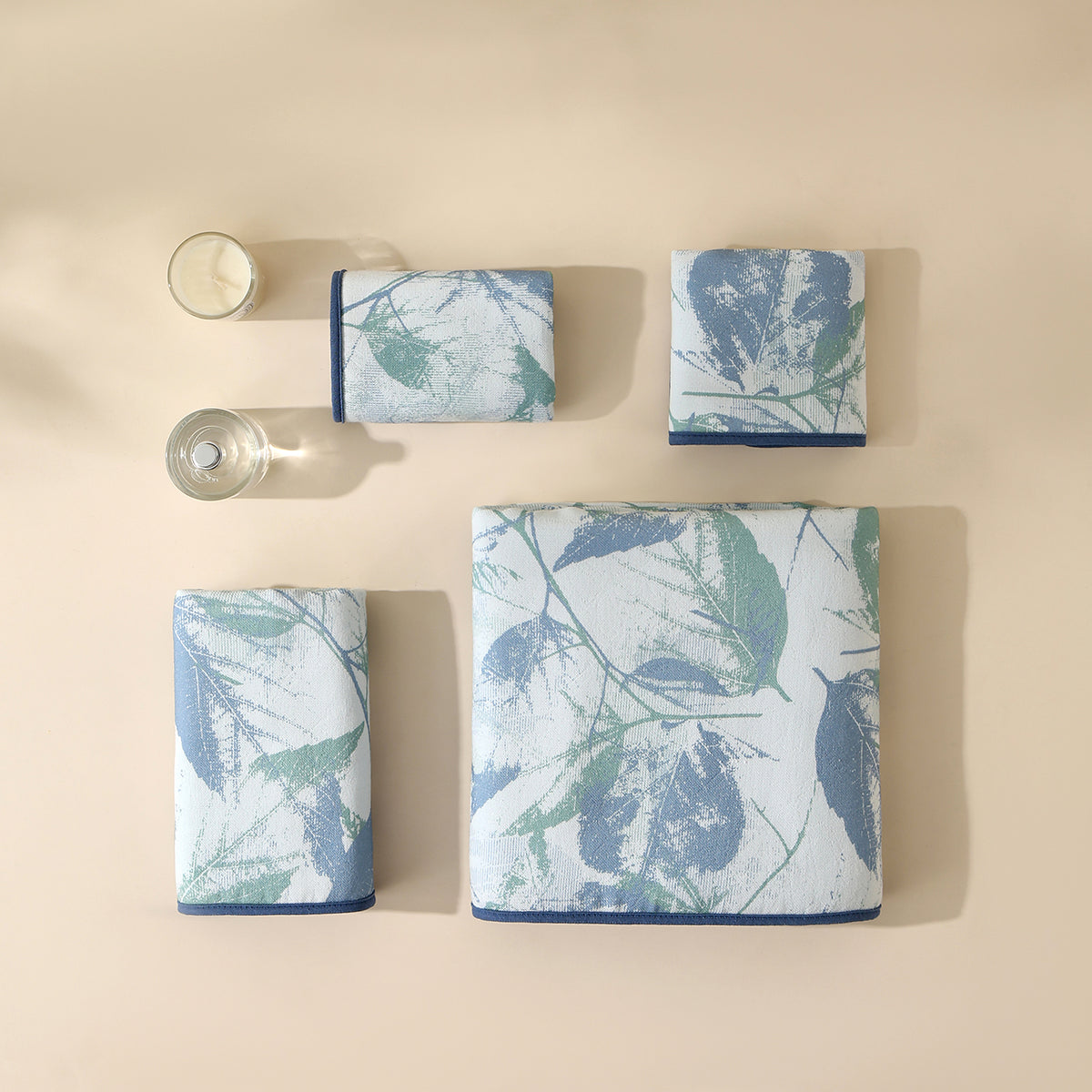 Yeran leaf pattern towels - 叶染 - photo 4