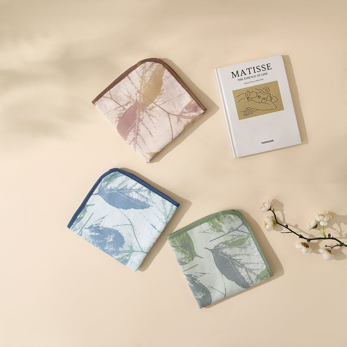 Yeran leaf pattern towels - 叶染 - photo 6