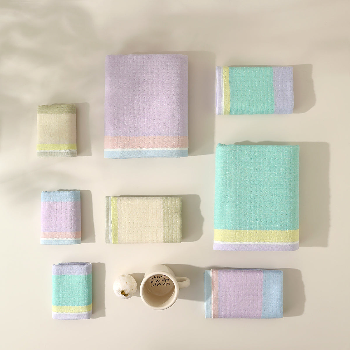 Beiyan color block towels - 贝妍 - photo 2