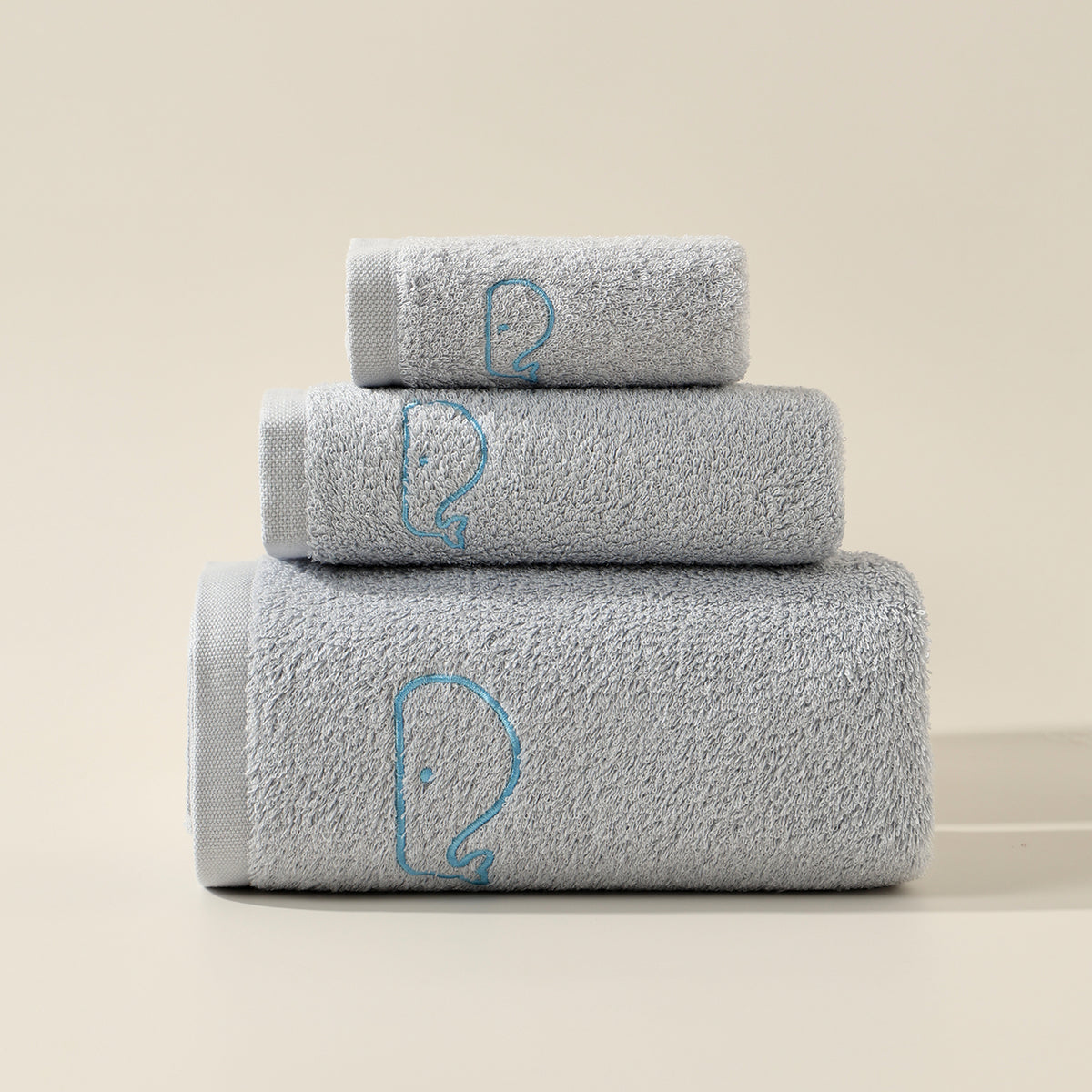 Ocean embroidered towels - 海洋 - photo 2