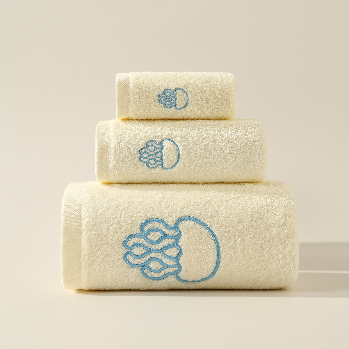 Ocean embroidered towels - 海洋 - photo 4