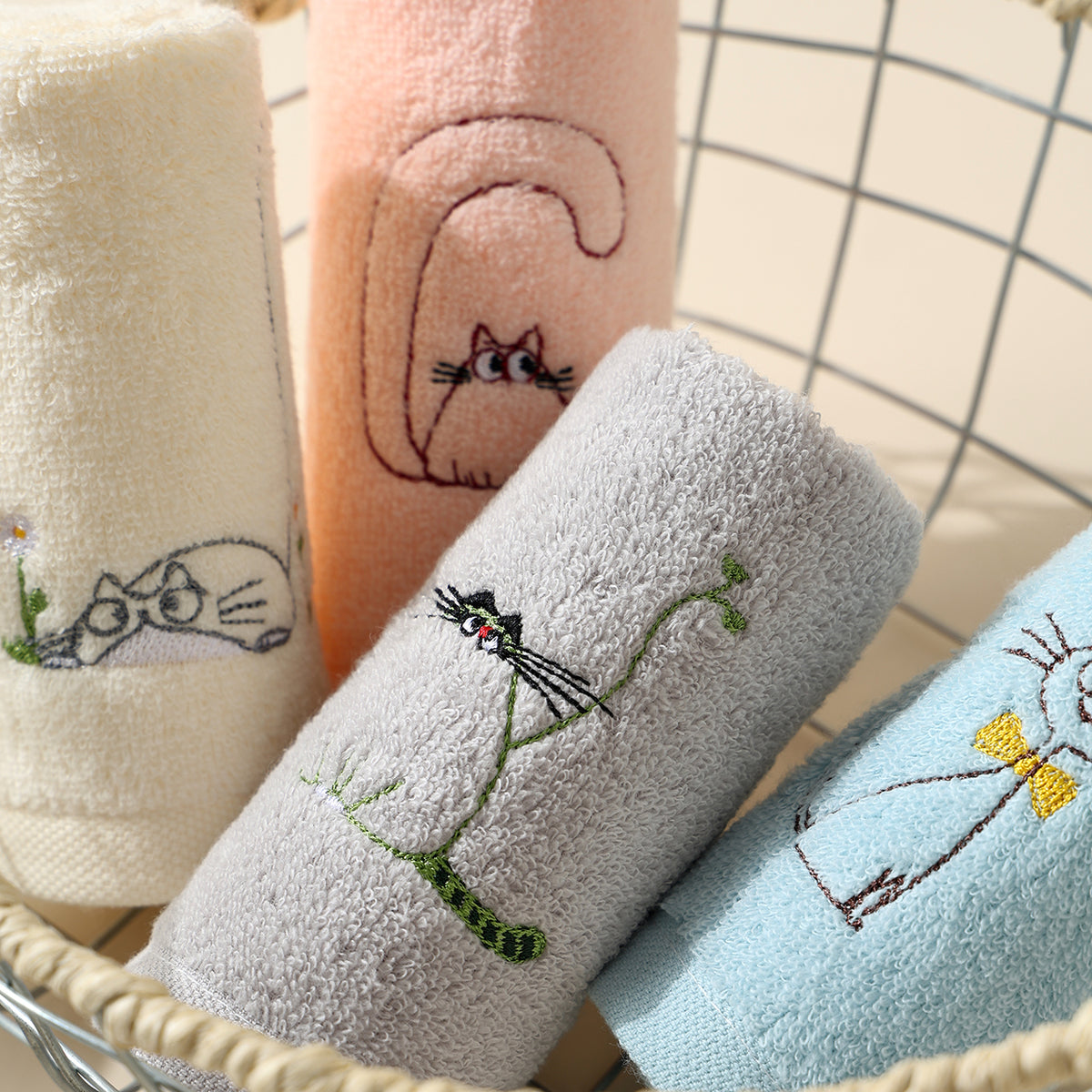 Puff Cat towels - 泡芙猫 - photo 4