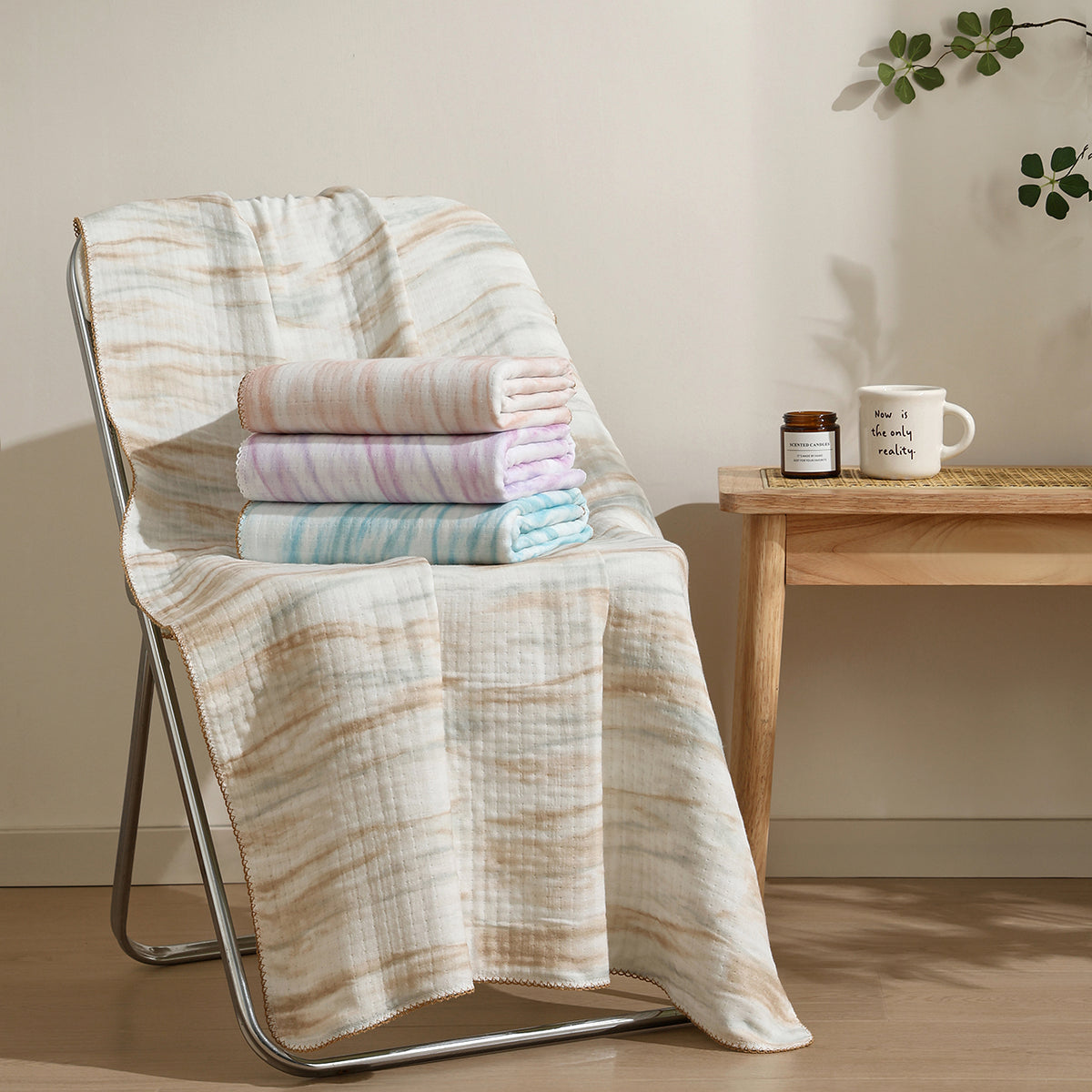 Yunman striped towels - 云漫 - photo 1