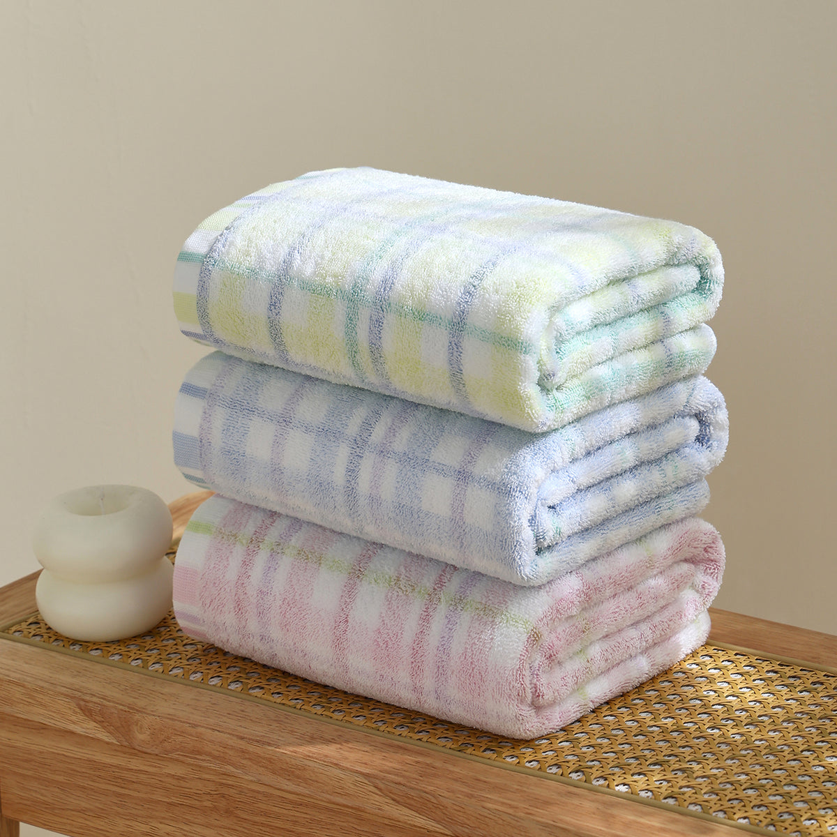 Muge plaid towels - 沐格 - photo 8