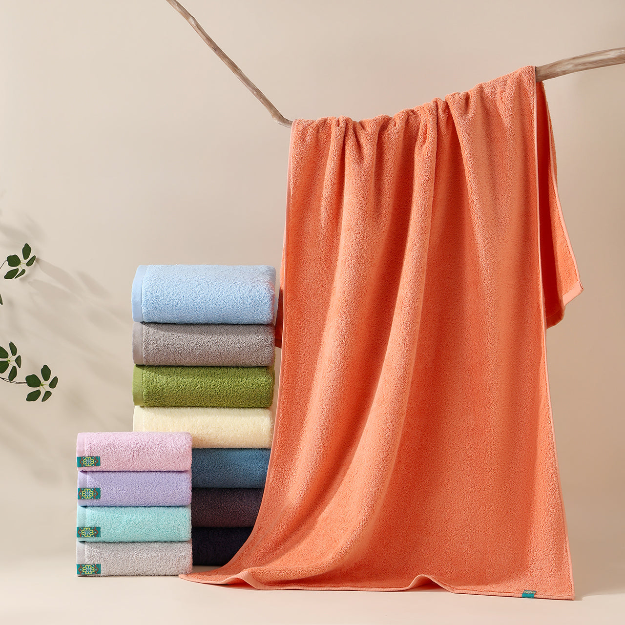 BYSEYEE Feise collection: plain-colour towels
